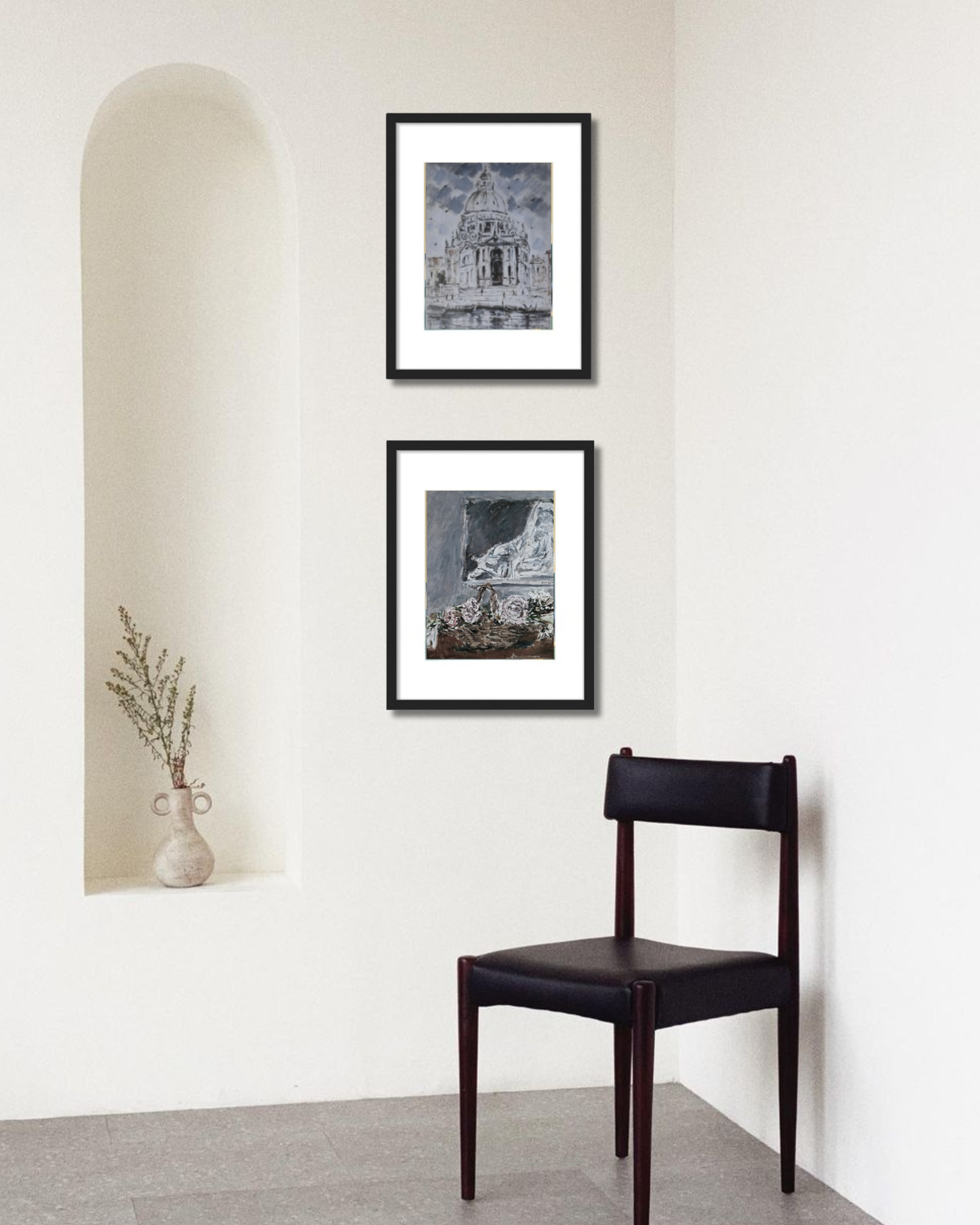 Print Peonie con Marco - Filippo De Pisis