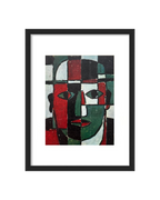 Print Retrato Constructivo Con Marco - Torres García