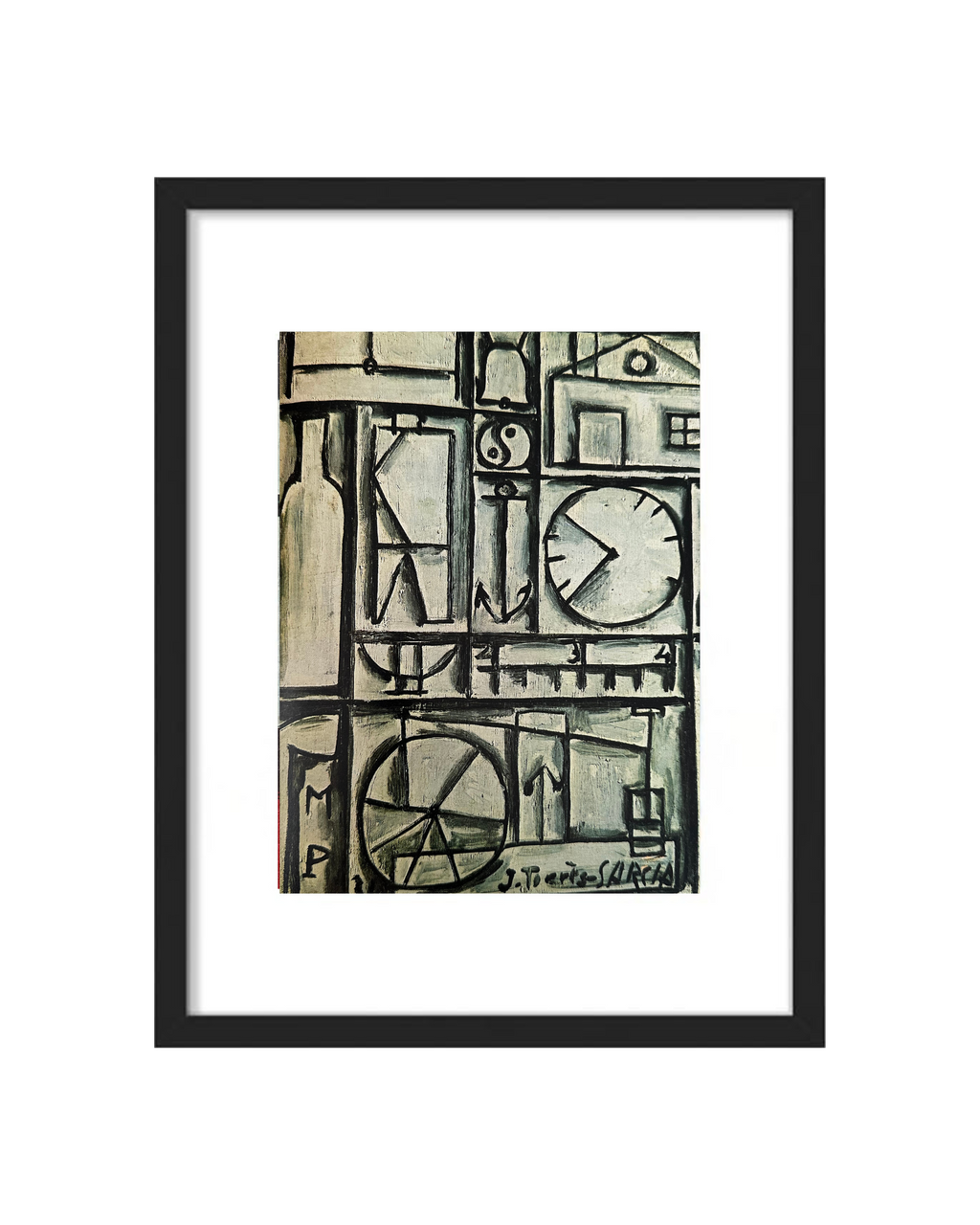 Print Construcción Con Marco - Torres García