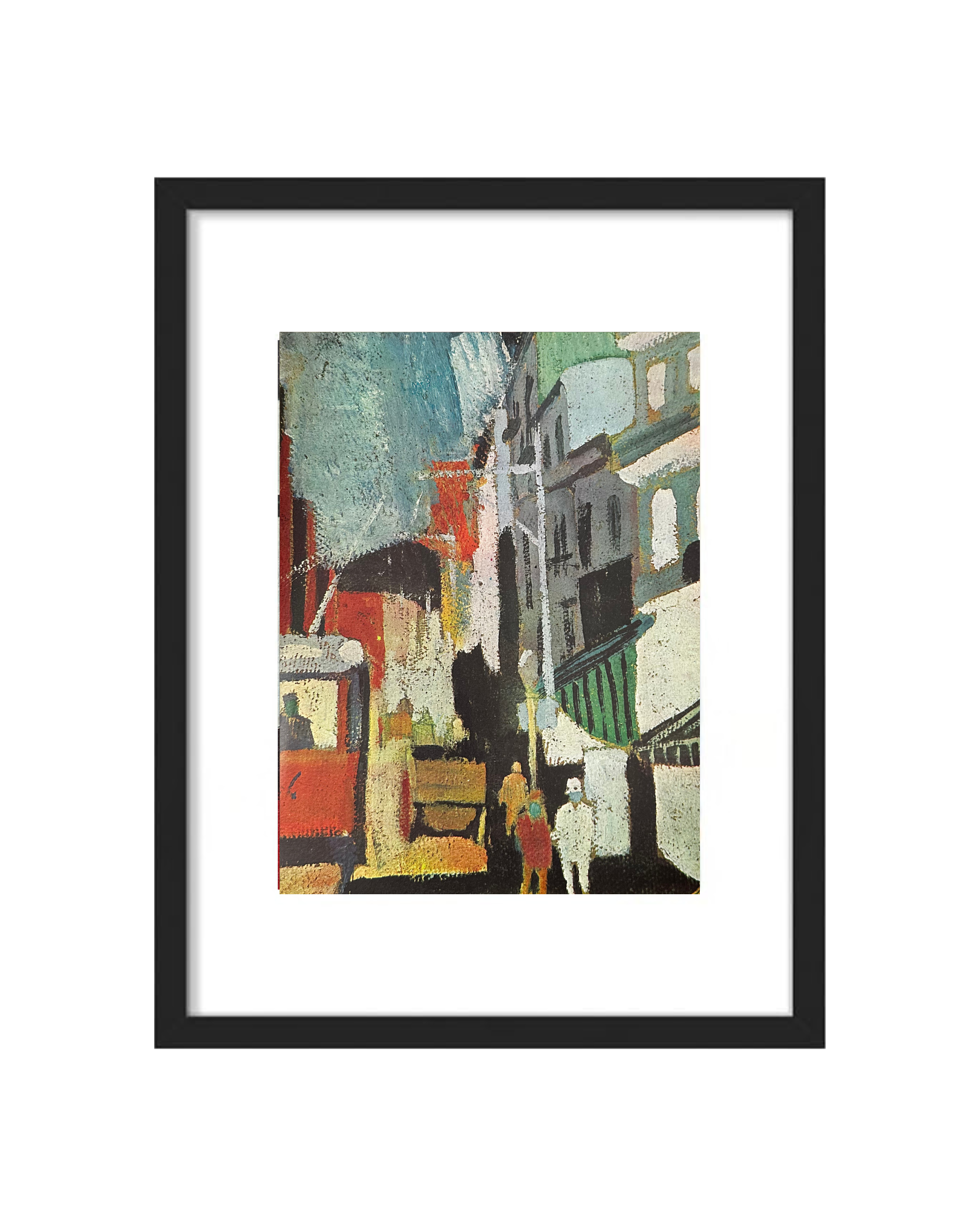 Print Paisaje de Ciudad Con Marco - Torres García