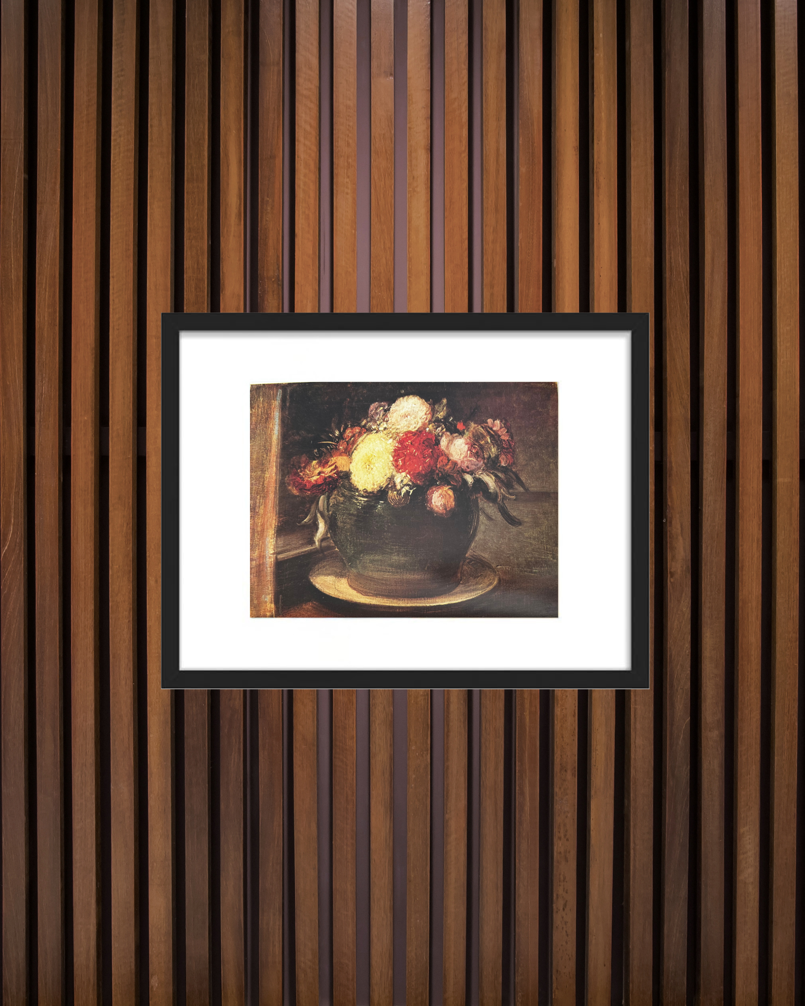 Print Flores Con Marco - Fontanesi