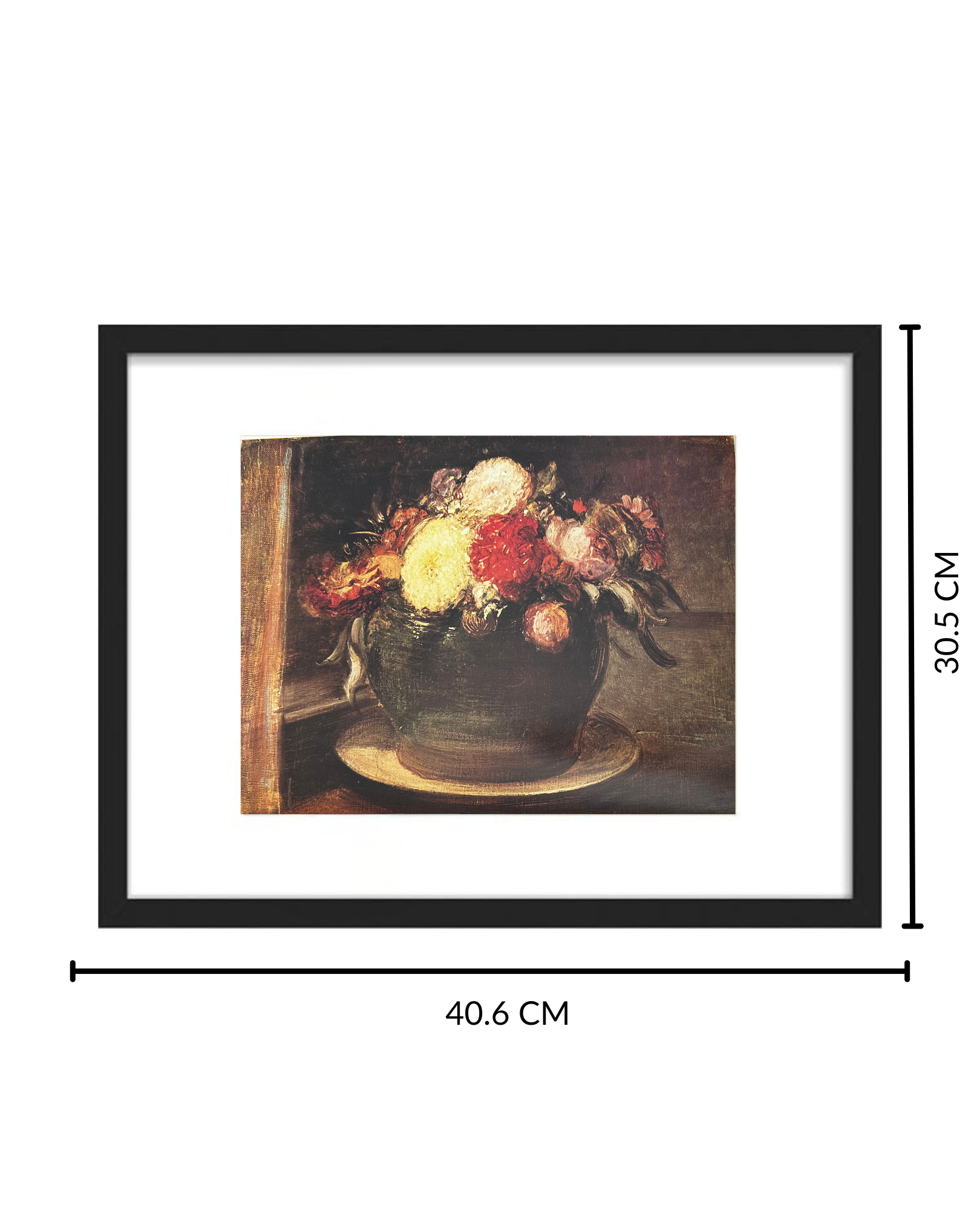 Print Flores Con Marco - Fontanesi