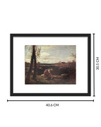 Print Mujer en el Manantial Con Marco - Fontanesi