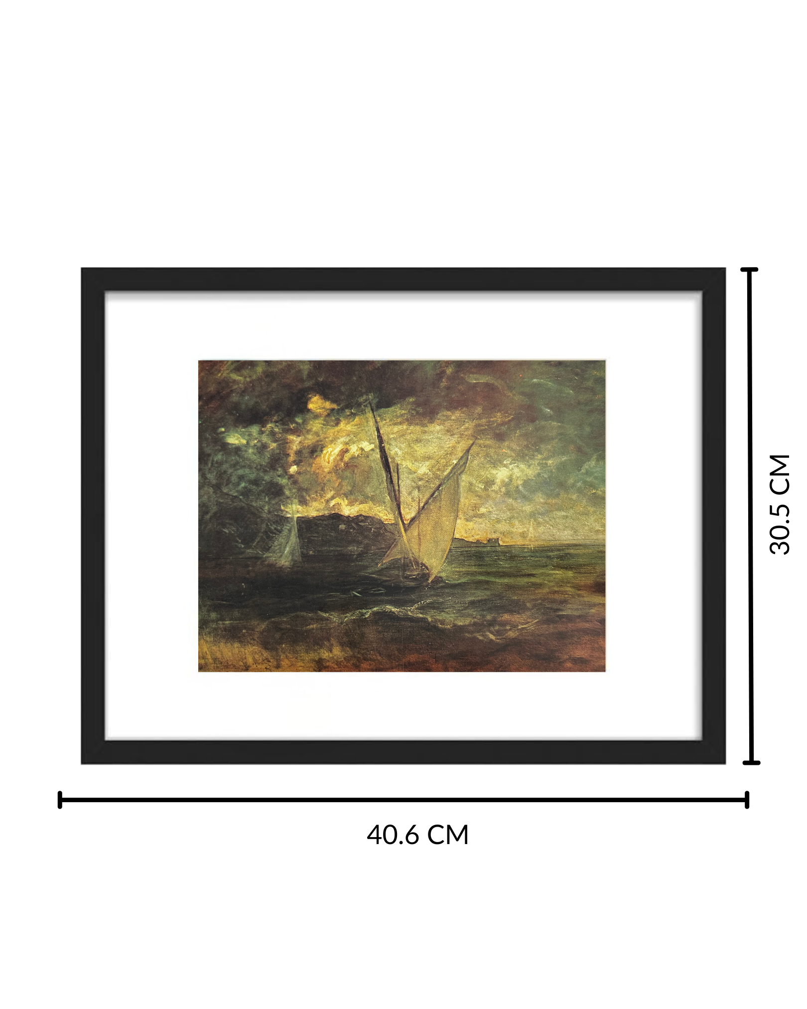 Print Marina en Borrasca Con Marco - Fontanesi