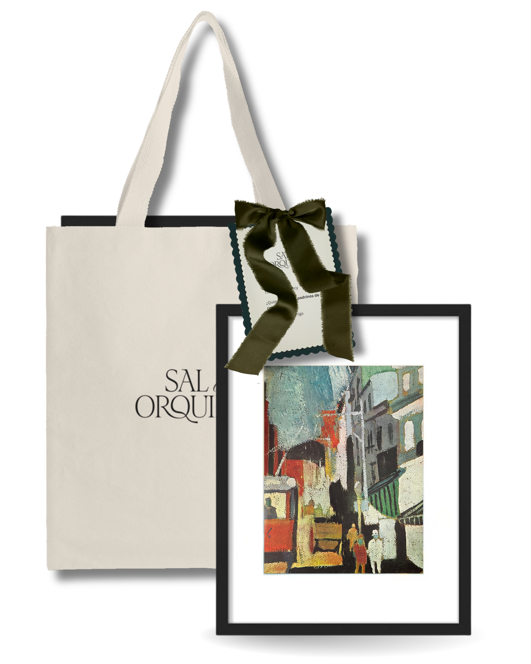 Print Paisaje de Ciudad Con Marco - Torres García